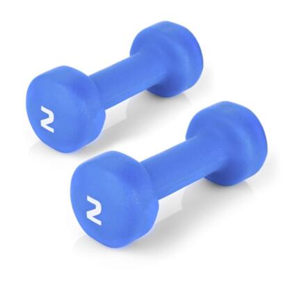 Гантели для фитнеса 2х2 кг Spokey SHAPE IV 920895 (original) виниловое покрытие
