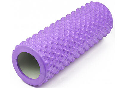 Масажний ролик EasyFit Grid Roller Light 33 см Фіолетовий