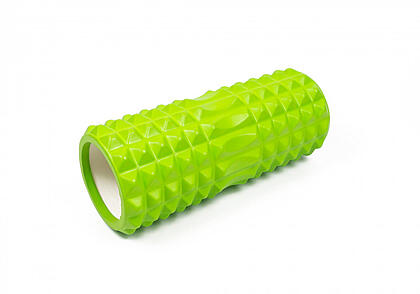 Масажний ролик EasyFit Grid Roller 33 см v.1.2 Салатовий