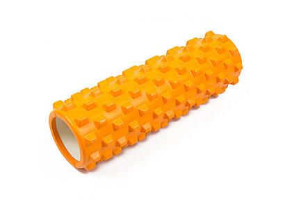 Масажний ролик EasyFit Grid Roller PRO 45 см Помаранчевий