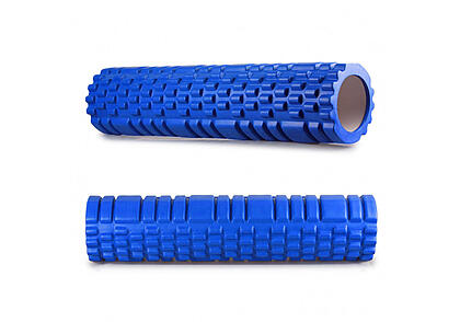 Масажний ролер EasyFit Grid Roller 60 см v.3.1 синій