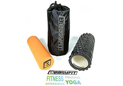 Масажний ролик EasyFit PRO Active 33 см подвійний