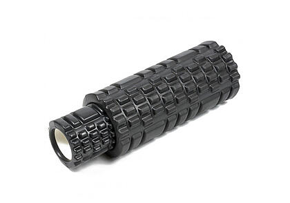 Масажний ролик EasyFit Grid Roller Double 33 см Чорний
