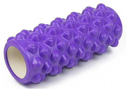 Масажний ролик EasyFit Grid Roller Extreme 33 см Фіолетовий