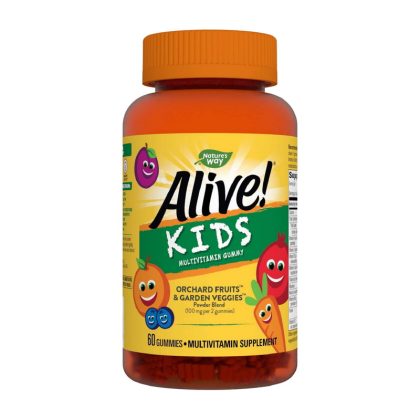 Alive! Children's Gummy Multivitamin, Gluten Free, Made with Pectin - 60 Gummies